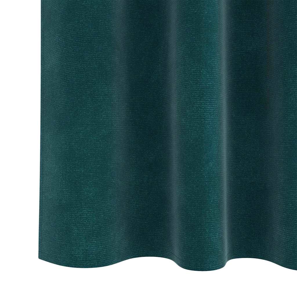 Verdunkelungsvorhänge 2 pcs Schwarz 140 x 140 cm Samt
