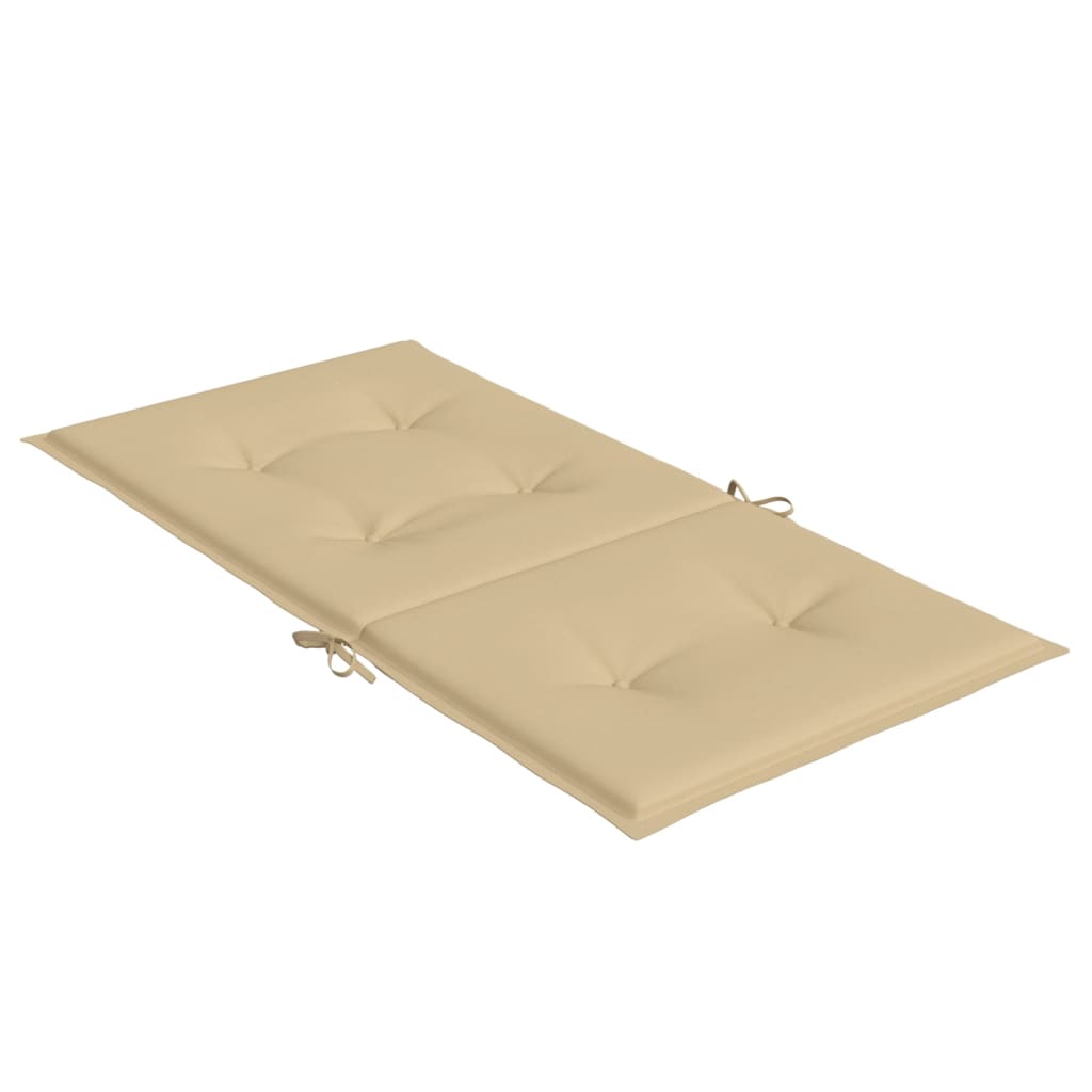Niedriglehner-Auflagen 2 Stk Melange Anthrazit 100x50x7cm Stoff