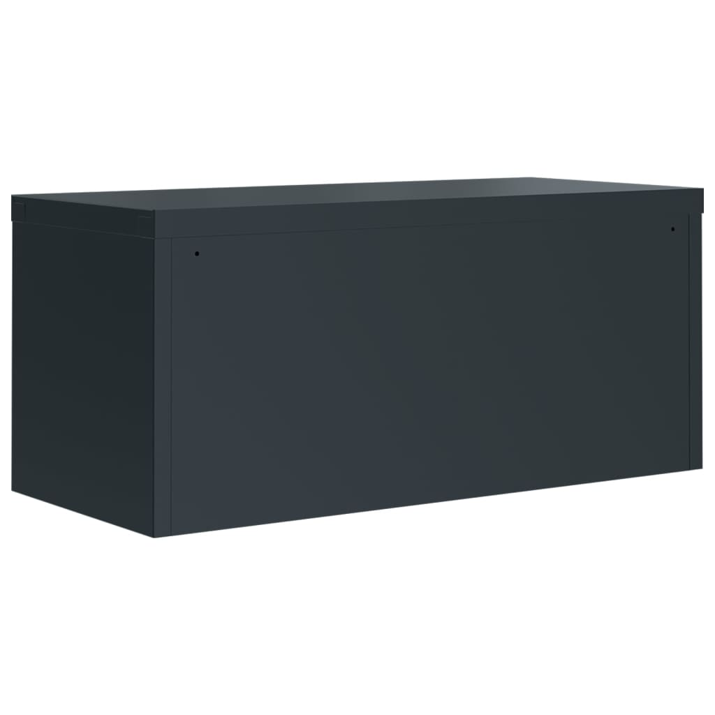Aktenschrank Weiß 90x40x110 cm Stahl