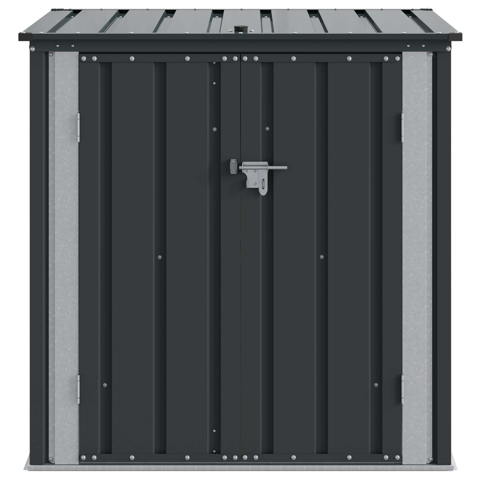 Gartenlagerbox Schwarz 101,5 x 57 x 100,5 cm Stahl