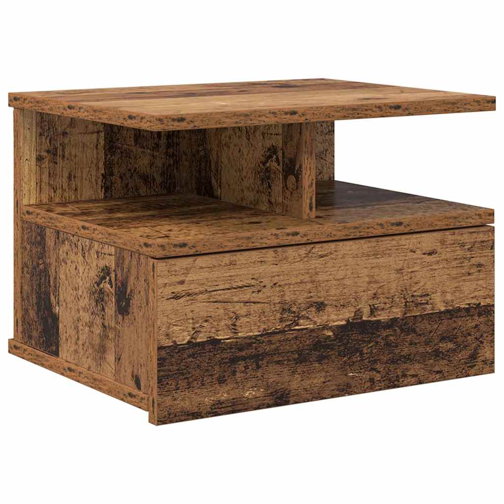 Hängender Nachttisch Weiß 40x31x27 cm Holzwerkstoff