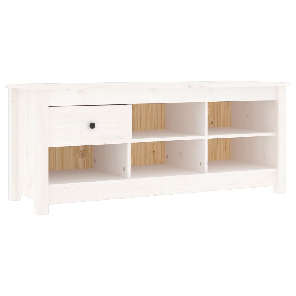 Schuhschrank 110x38x45,5 cm Massivholz Kiefer
