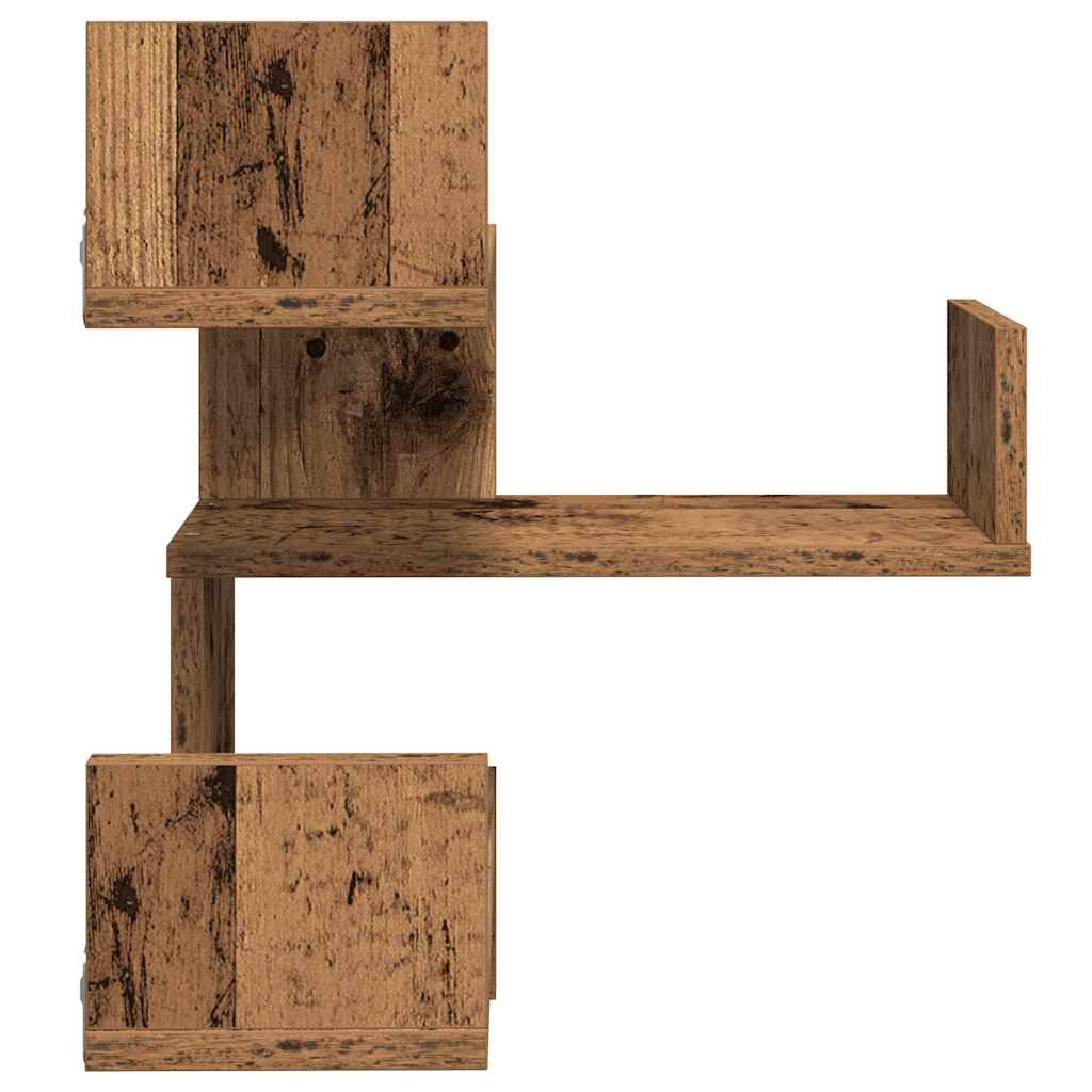 Wand-Eckregal Weiß 40x40x50 cm Holzwerkstoff