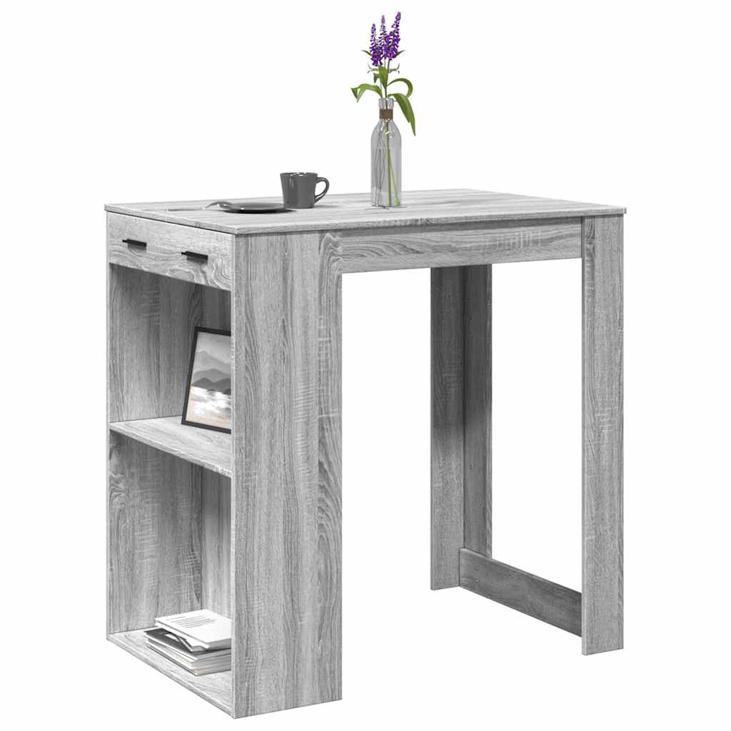Bartisch Weiß 102x70x103,5 cm Holzwerkstoff