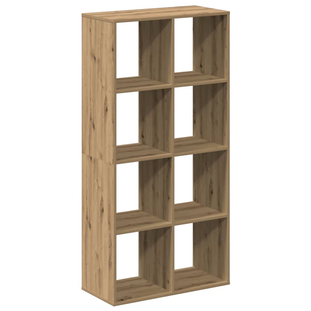Bücherregal Weiß 137,5x29x137,5 cm Holzwerkstoff