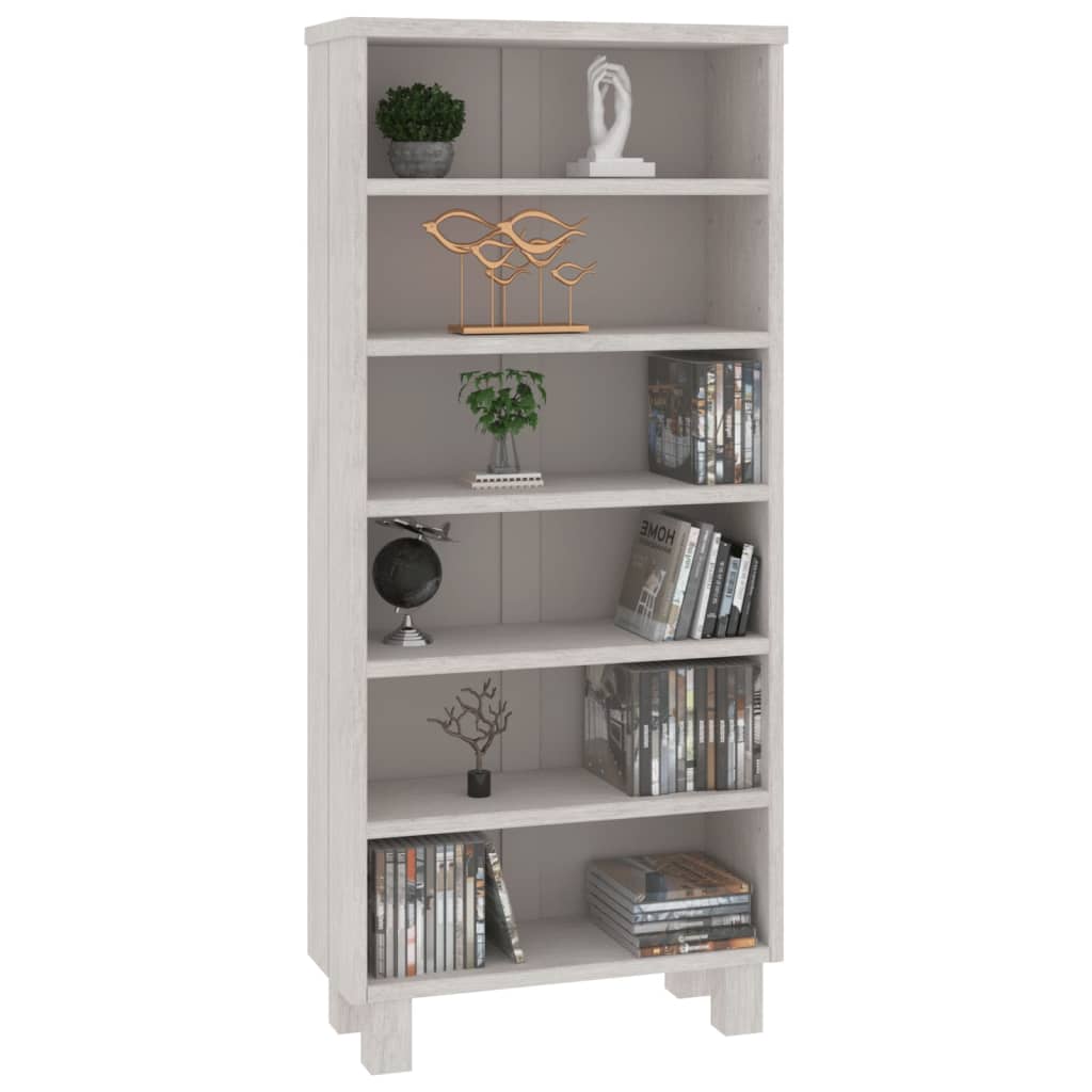 CD-Schrank HAMAR Honigbraun 45x18x100 cm Massivholz Kiefer