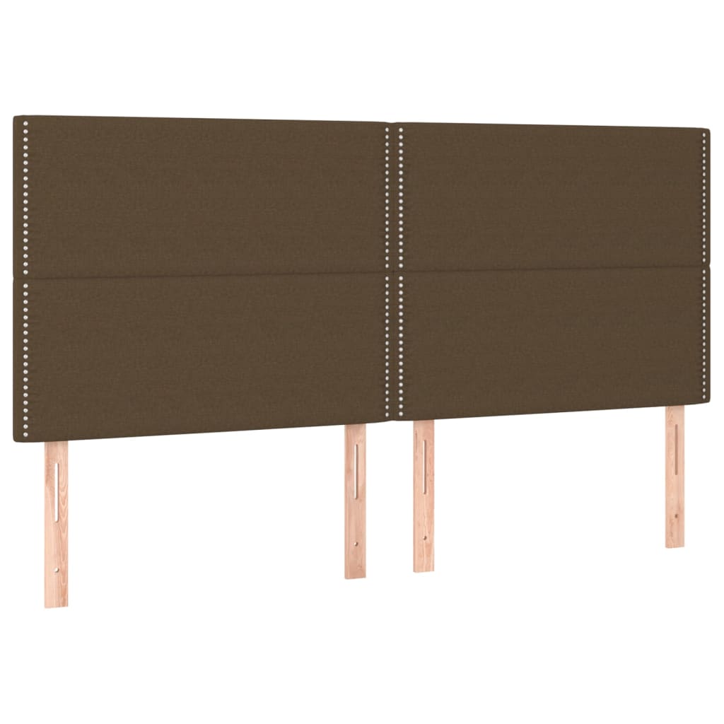 Kopfteil Dunkelgrau 80 x 5 x 118/128 cm Stoff