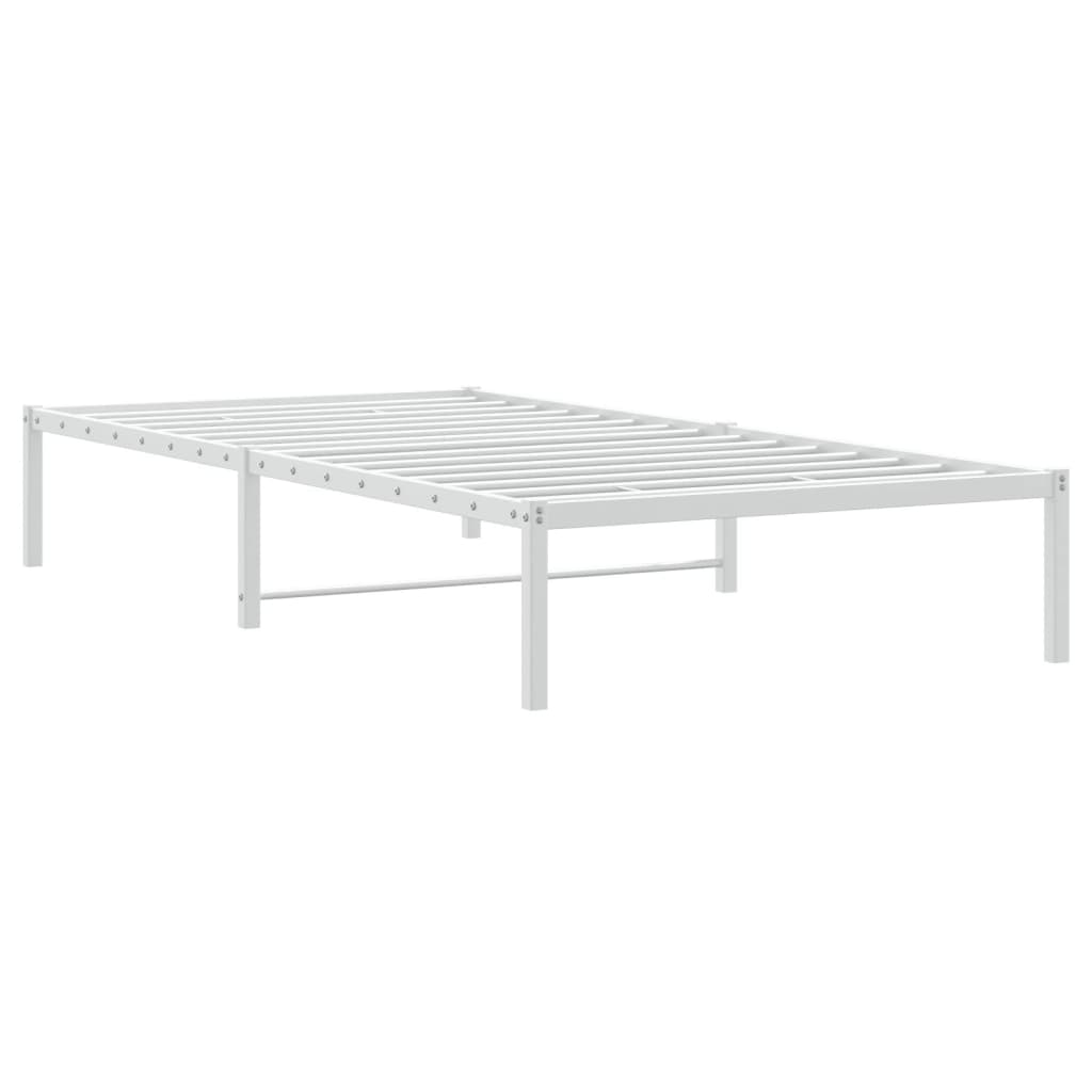 Bettgestell Metall Schwarz 75x190 cm