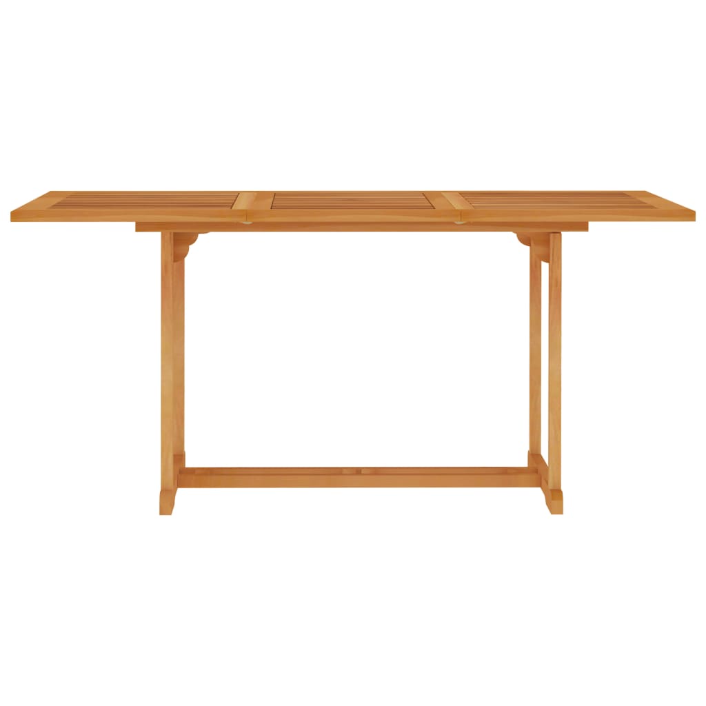 Gartentisch 180x90x75 cm Massivholz Teak