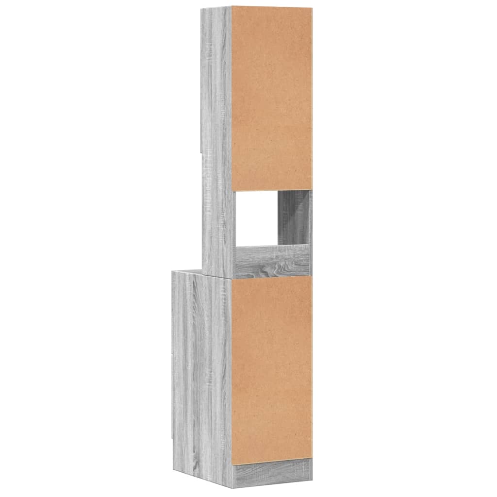Küchenschrank Weiß 60x50x180 cm Holzwerkstoff