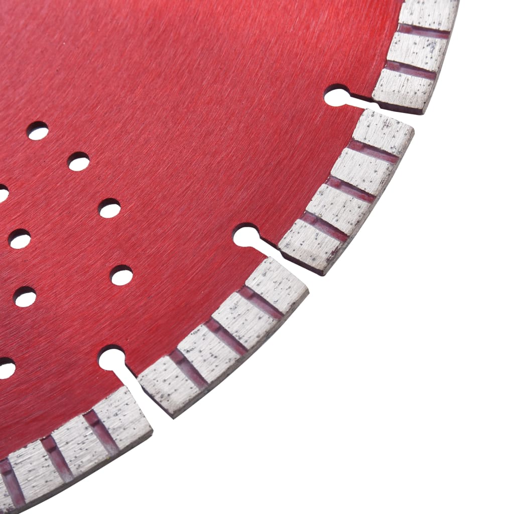 Diamant-Trennscheibe mit Turbo und Löchern Stahl 300 mm