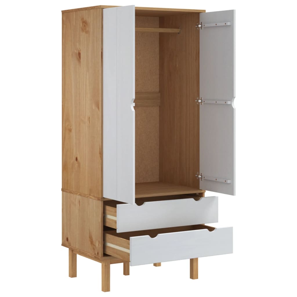 Kleiderschrank OTTA 76,5x53x172 cm Massivholz Kiefer