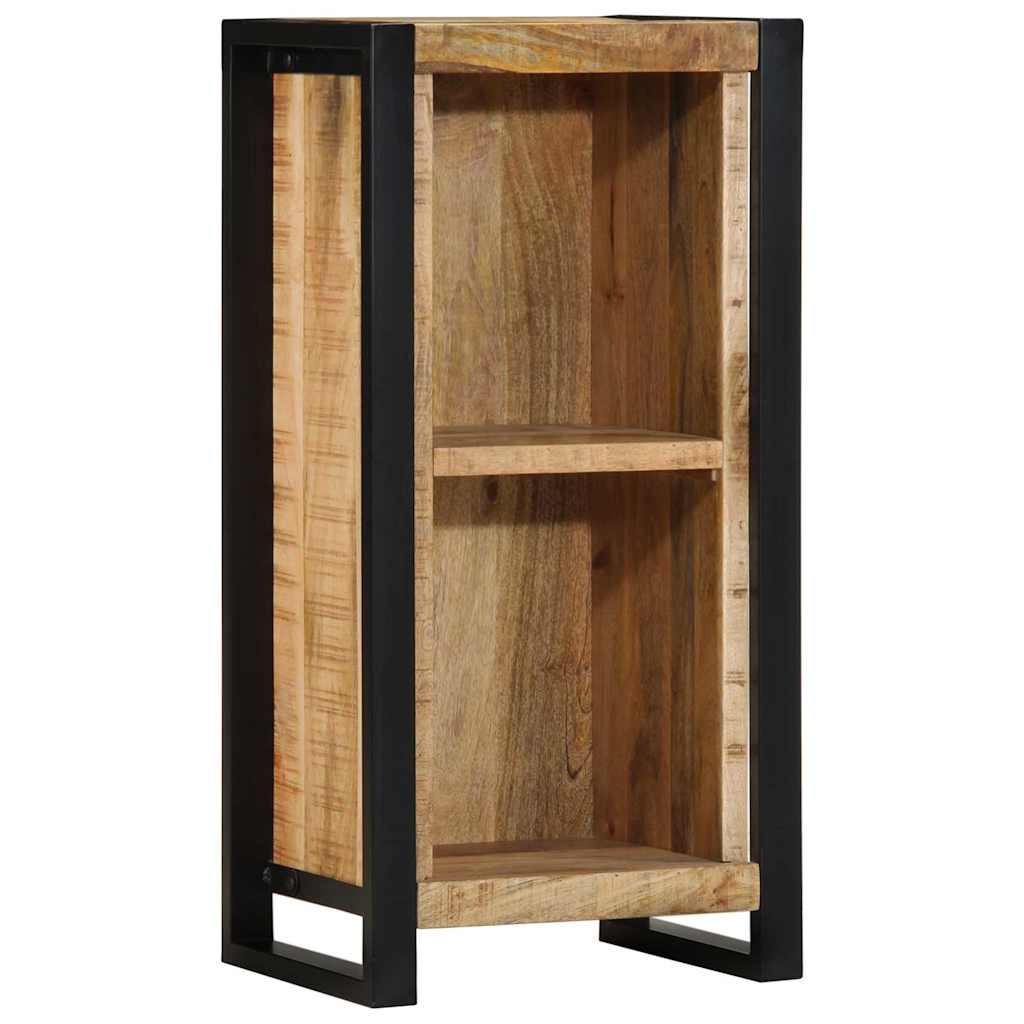 Nachttisch mit Regal Braun 40 x 30 x 80 cm Massivholz Mango