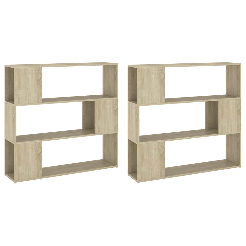 Bücherregal Raumteiler Weiß 100x24x188 cm