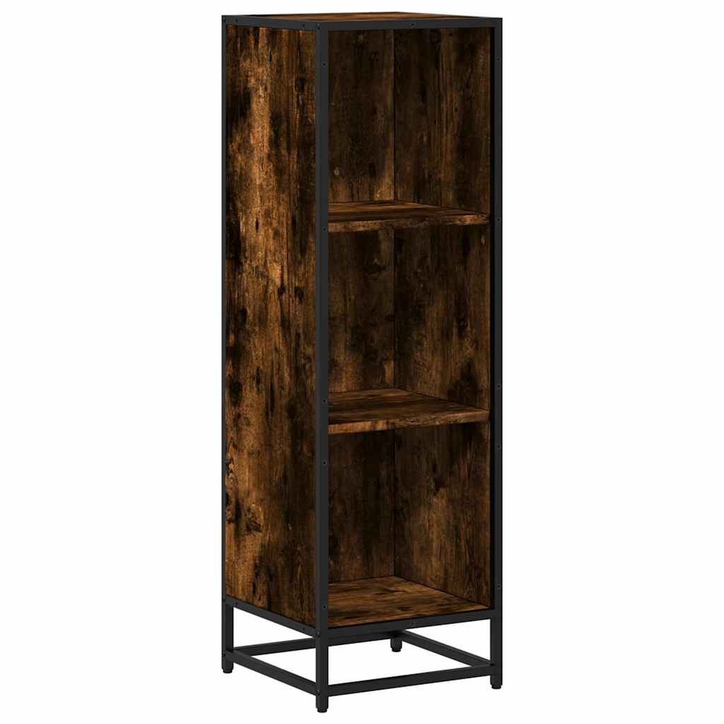 Bücherregal Schwarz 97,5x33x107,5 cm Holzwerkstoff und Metall