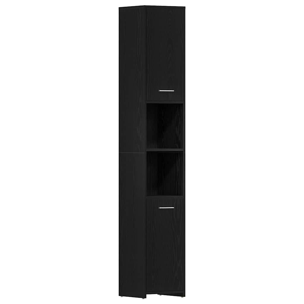 Badezimmerschrank Weiß 30x30x183,5 cm Holzwerkstoff