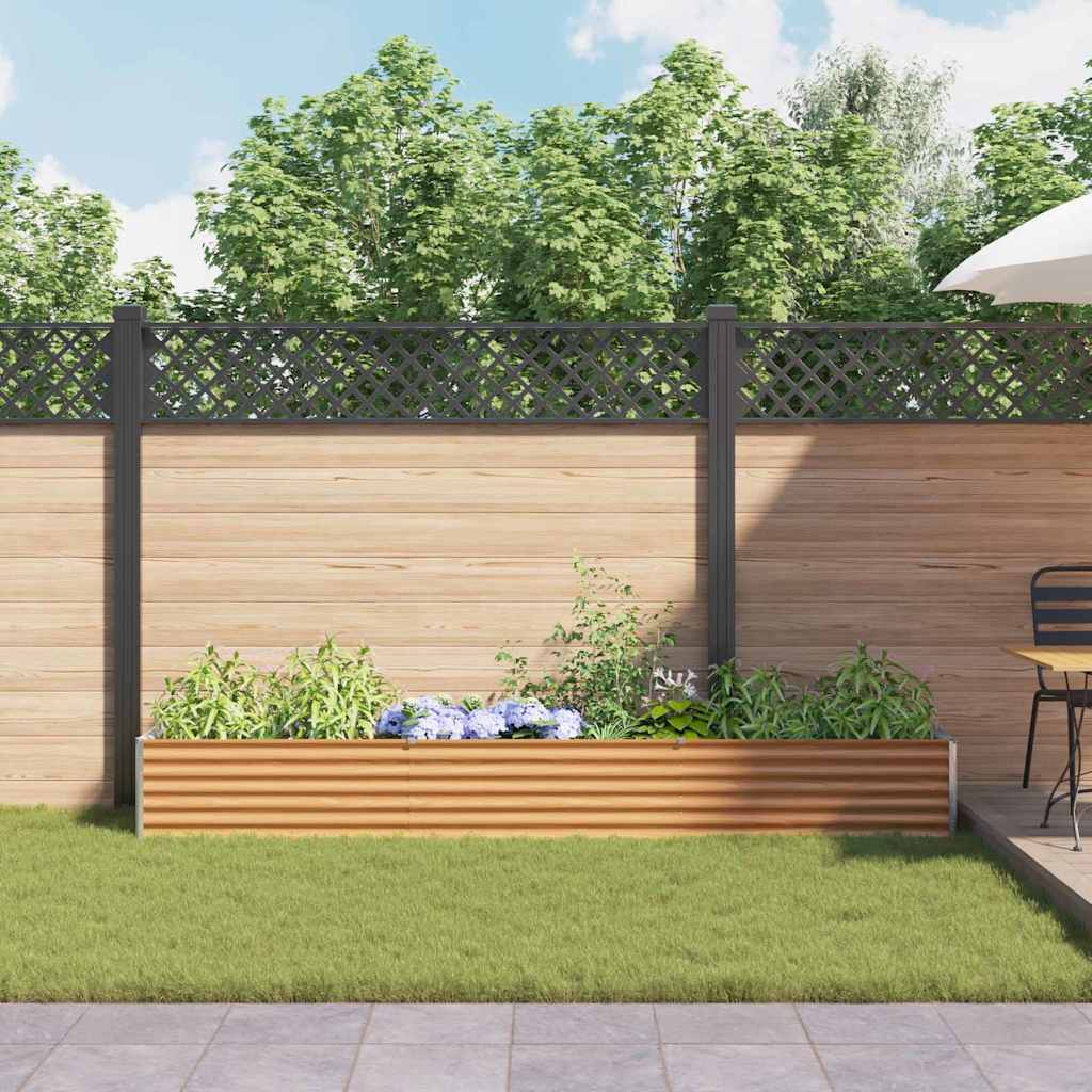 Garten-Hochbeet 100 x 50 x 36 cm Cortenstahl
