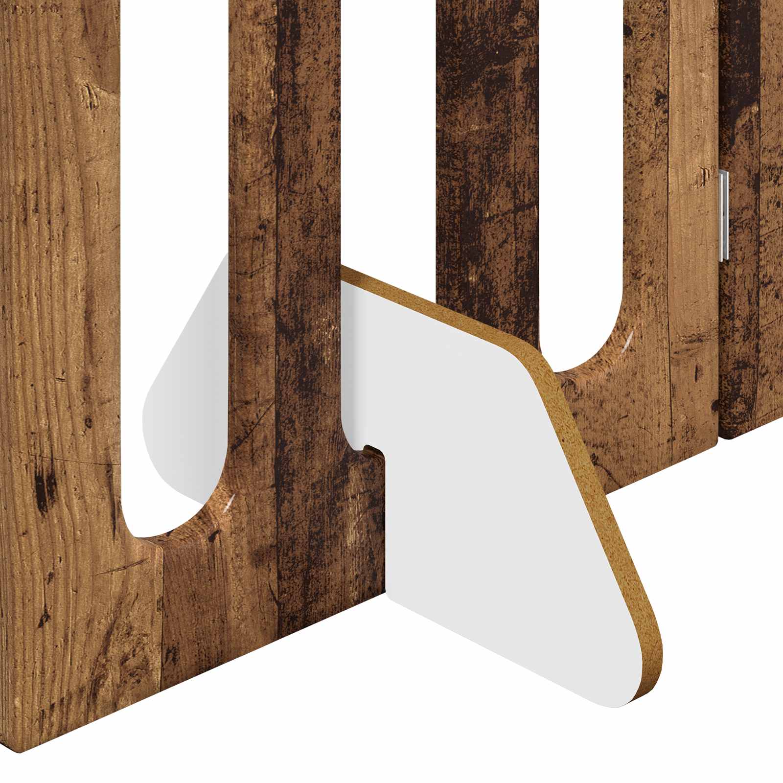 Faltbarer Haustierzaun 2 pcs Weiß 100,5 x 38 x 70 cm