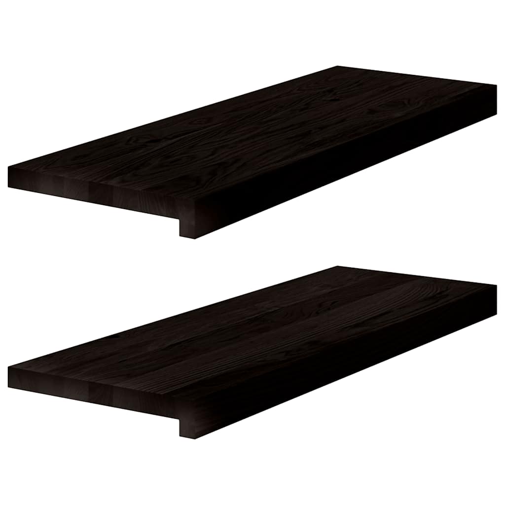 Treppenstufen 4 Stk. Unbehandelt 70x25x2 cm Massivholz Eiche