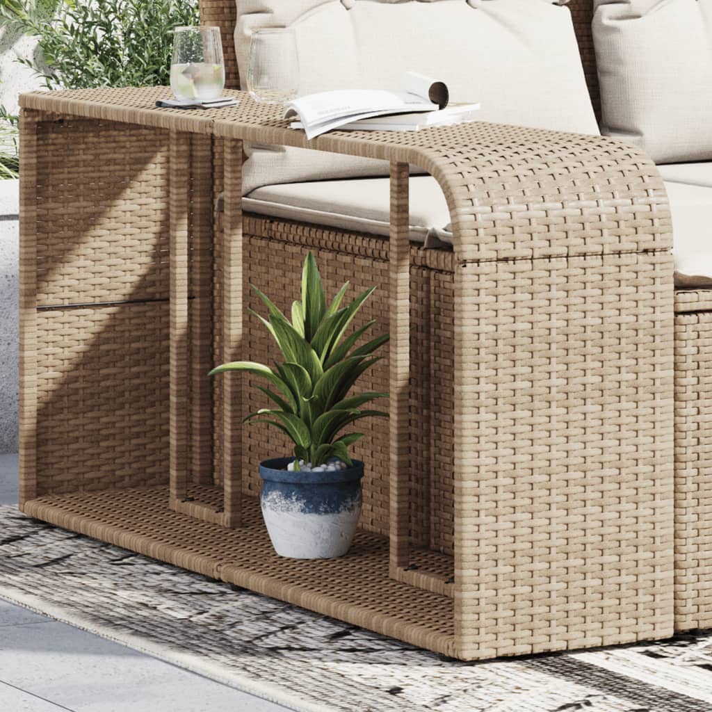 Lagerregale 2 Stk. Schwarz Poly Rattan
