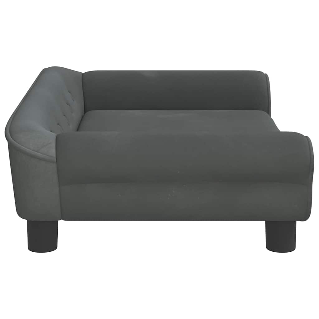 Hundebett Blau 100x50x21 cm Samt