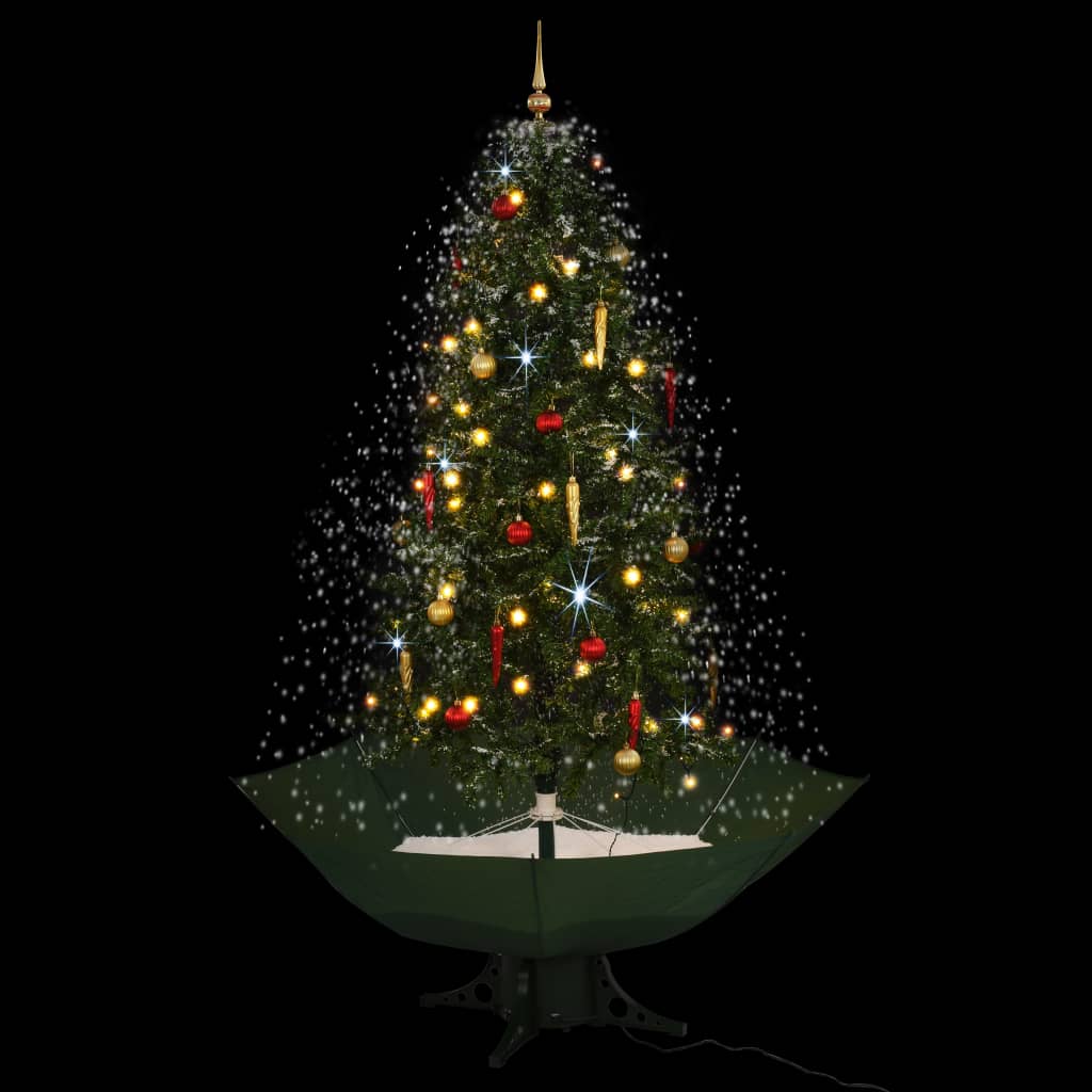 Schneiender Weihnachtsbaum mit Schirmfuß Grün 75 cm