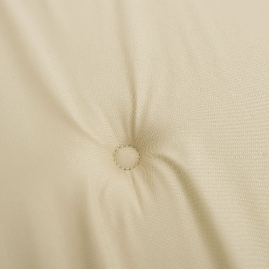 Liegestuhl-Auflagen 2 Stk. Creme Oxford-Gewebe