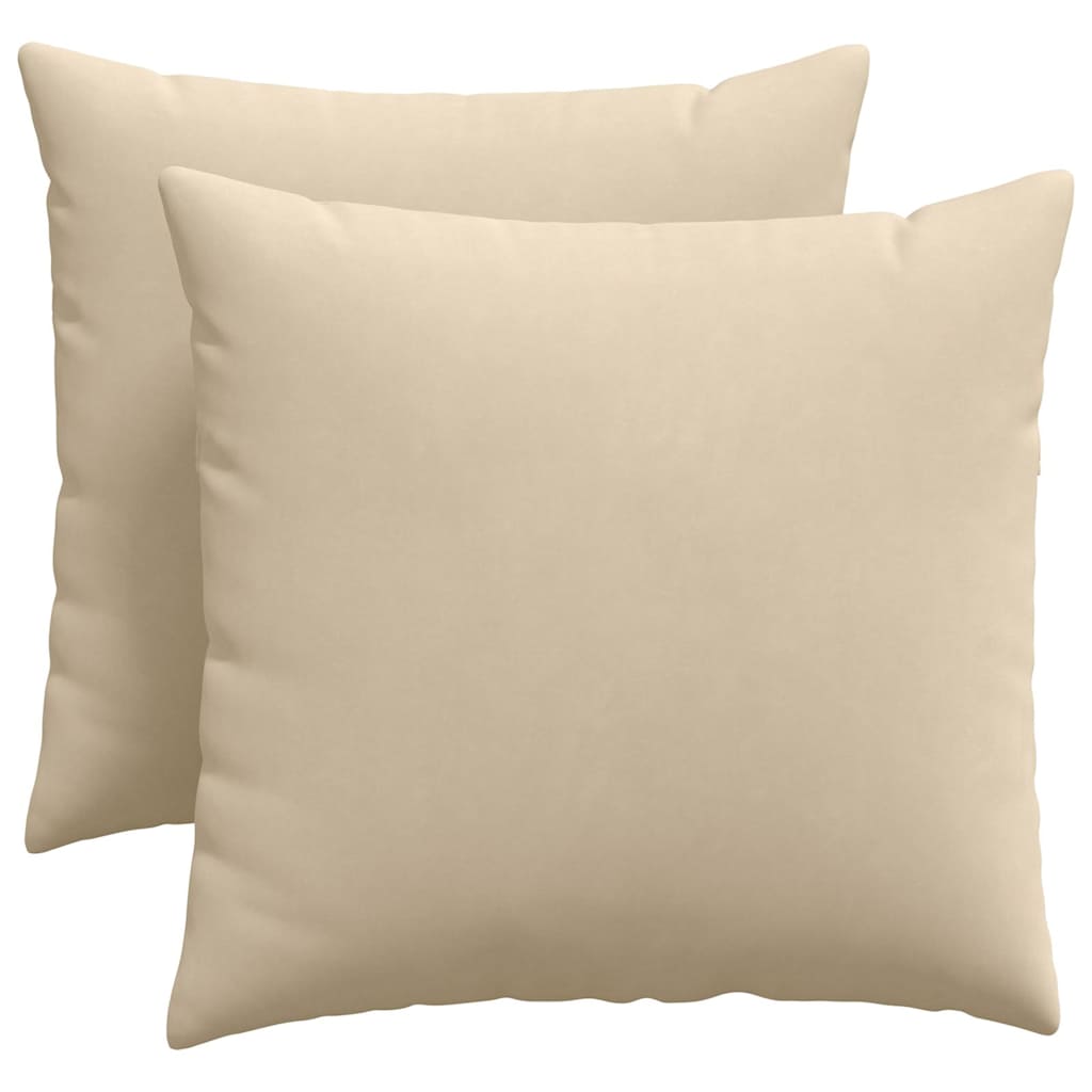 Sofakissen 2 Stück Taupe 50 x 30 cm Stoff