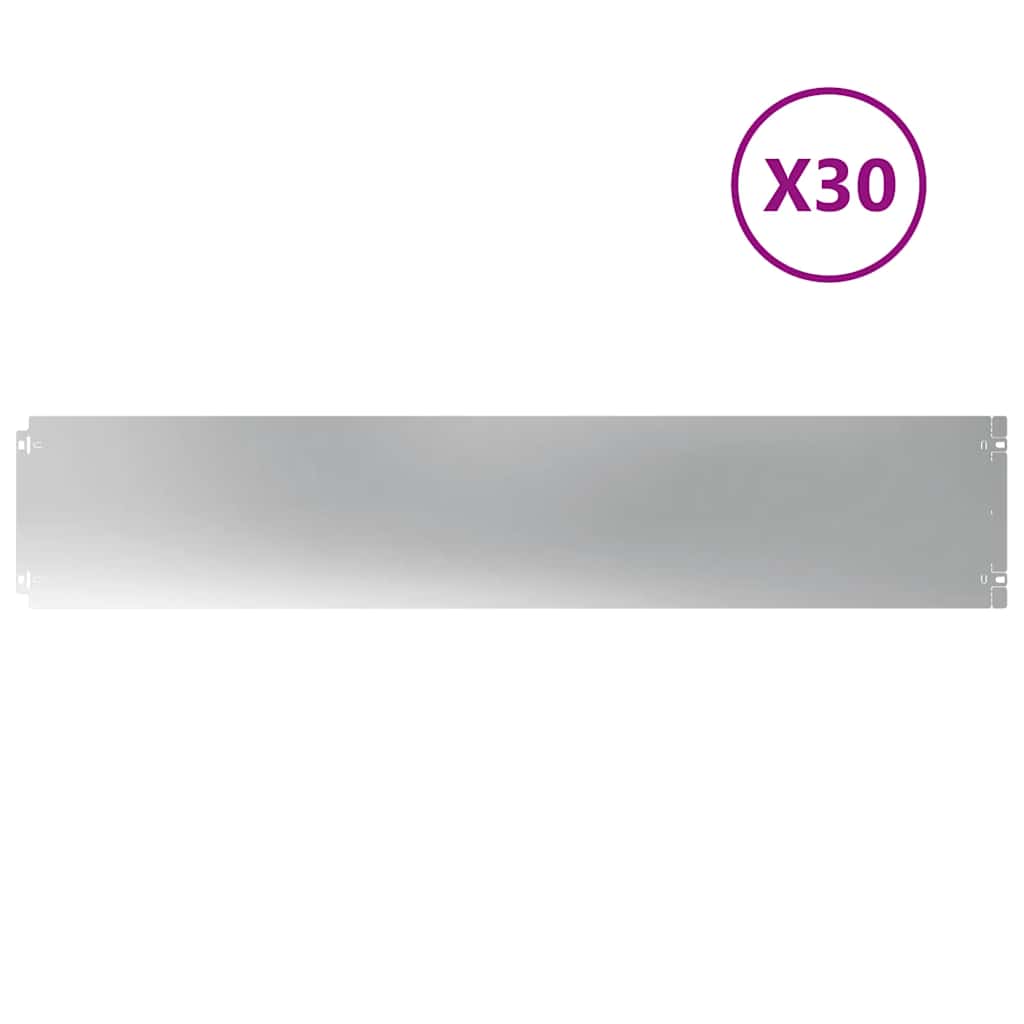 Raseneinfassung 10 pcs 10 x 103 cm Wetterfeststahl Rostig