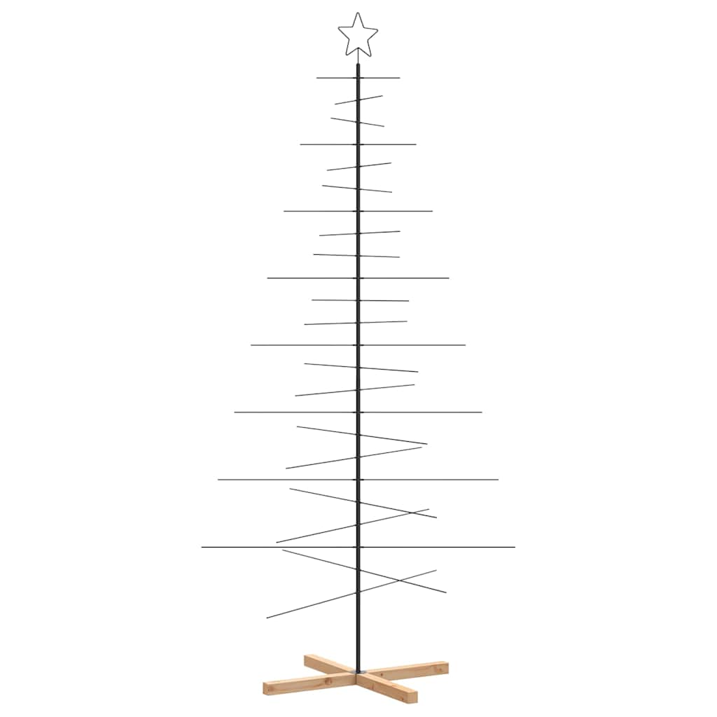 Metall Weihnachtsbaum Schwarz 59,5 cm Pulverbeschichteter Stahl