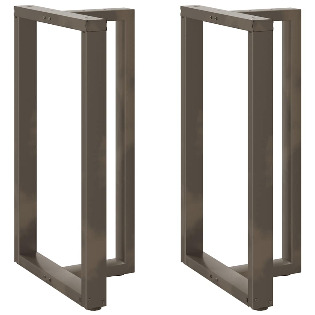 Couchtischbeine T-Form 2 Stk. Schwarz 30x25x(30-31) cm Stahl