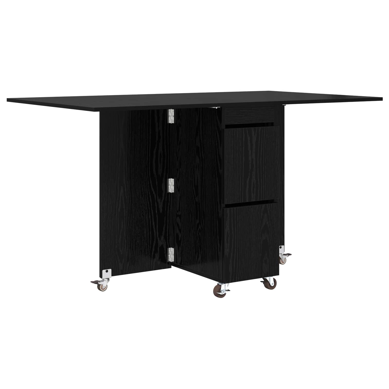Esstisch 2 pcs 140 x 80 x 77 cm Holzwerkstoff Weiß Rechtwinklig