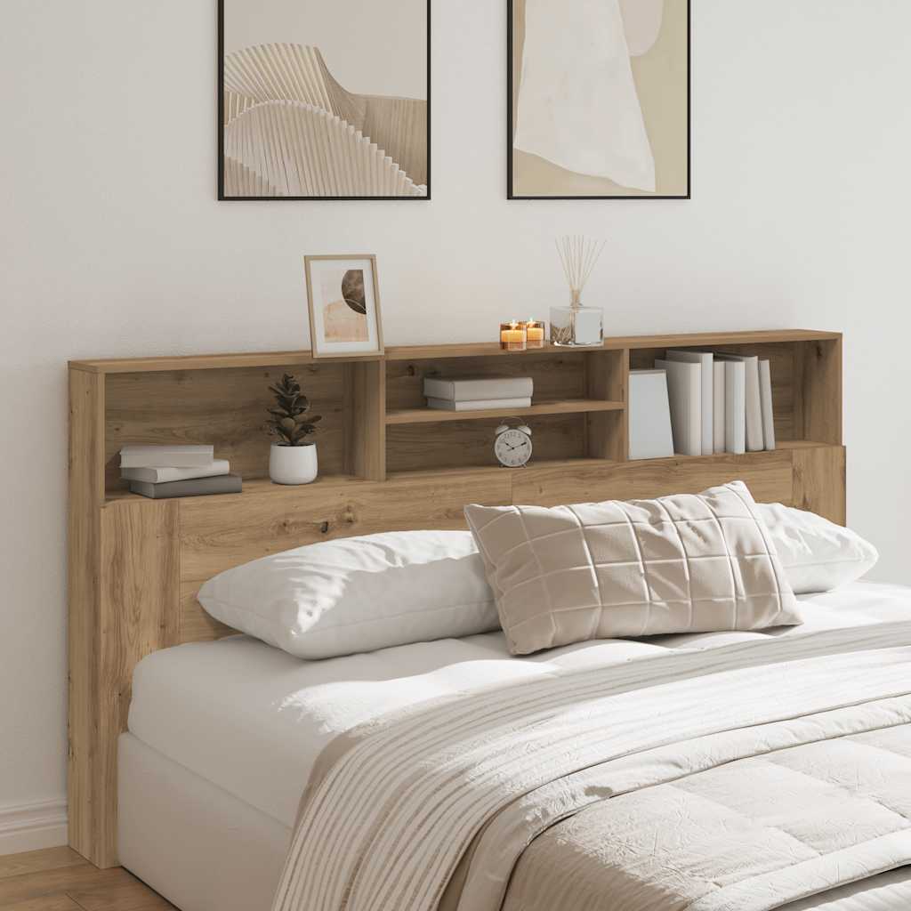 Bett-Kopfteil mit Ablagen Weiß 100x19x103,5 cm