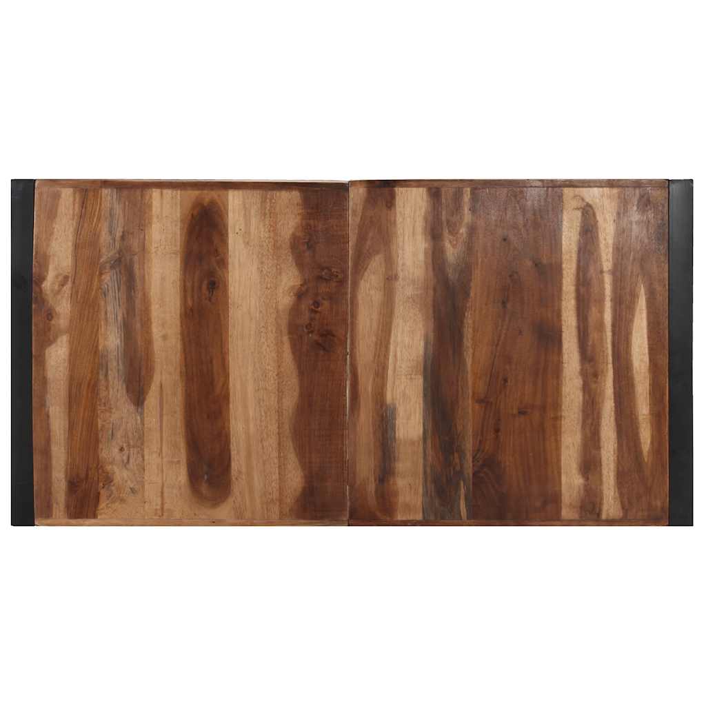 Couchtisch 140x140x40 cm Raues Mangoholz