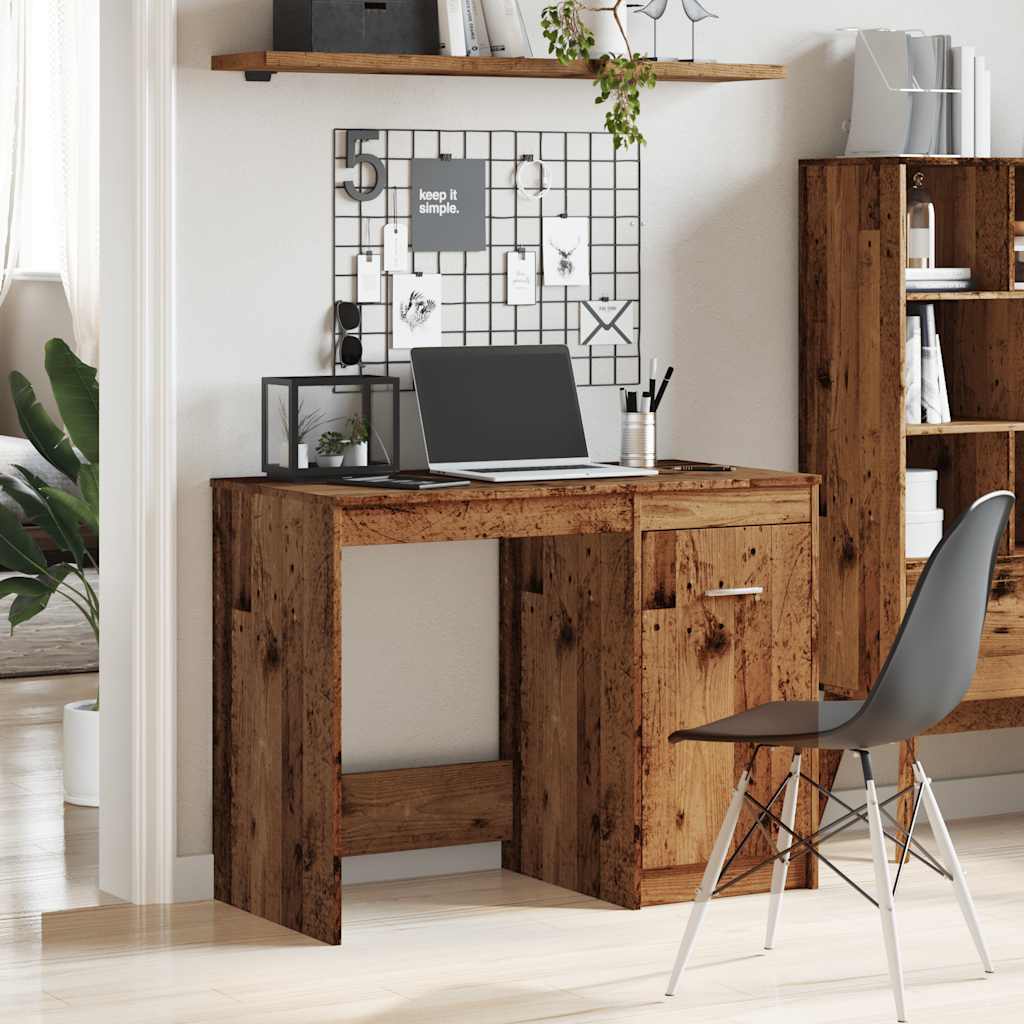 Schreibtisch Weiß 100×50×76 cm Holzwerkstoff