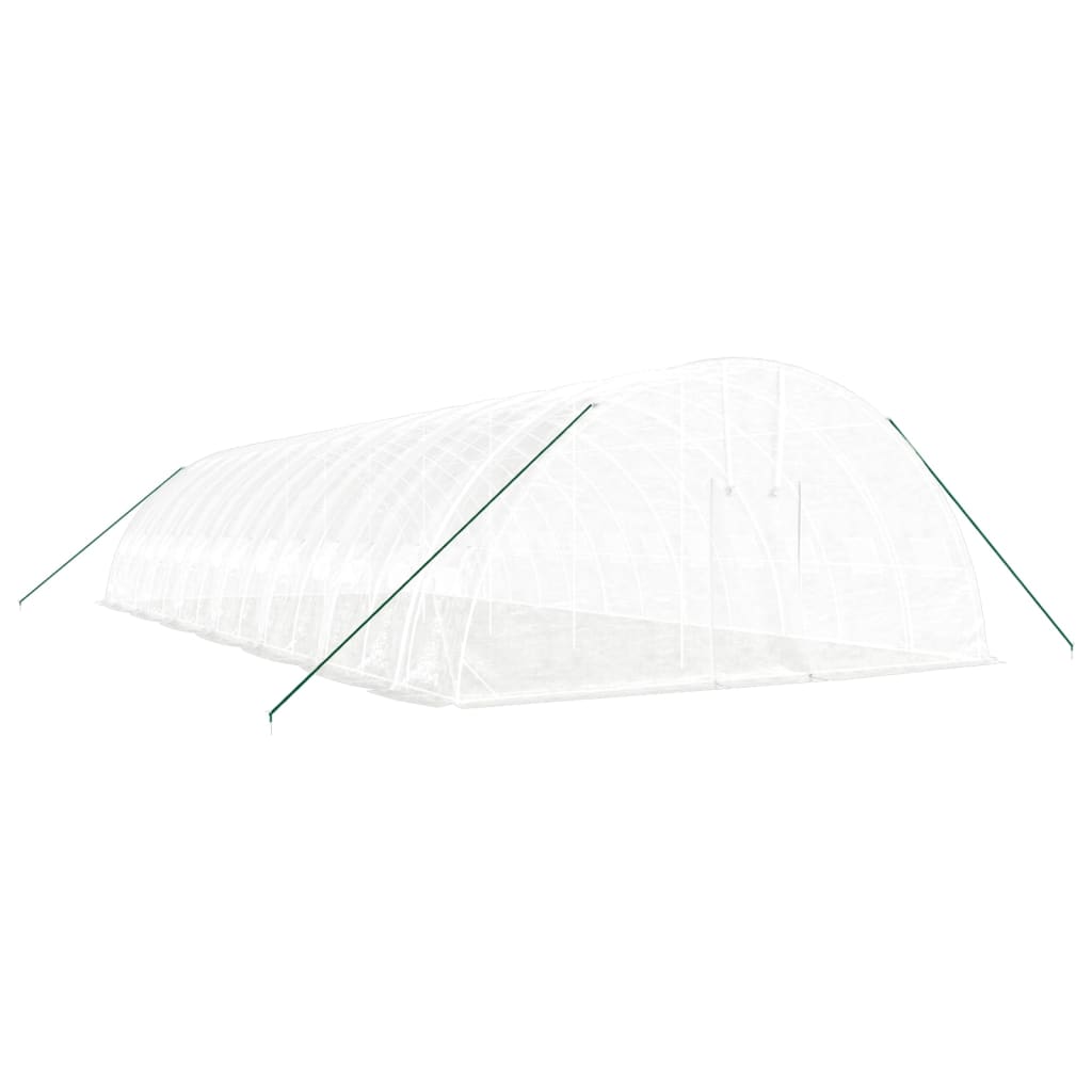 Gewächshaus mit Stahlrahmen Grün 24 m² 6x4x2,85 m