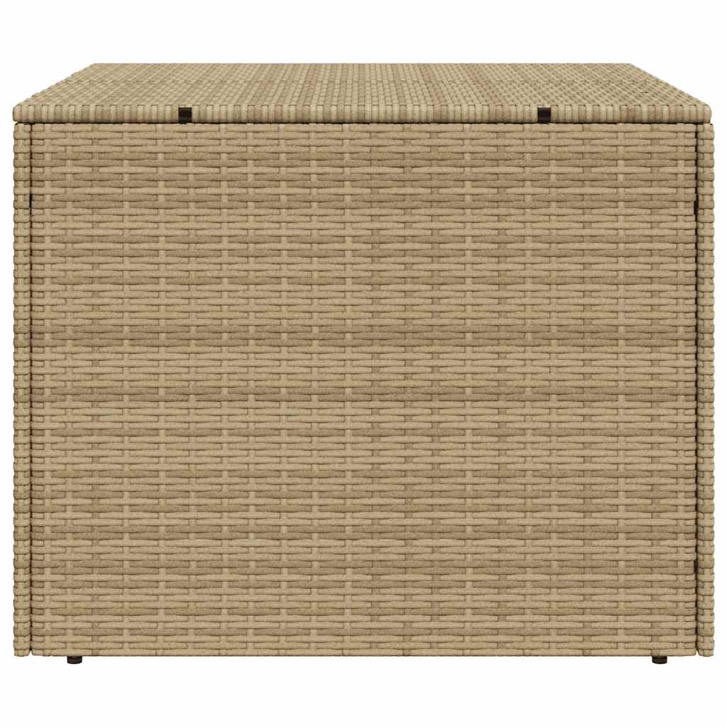 Gartentruhe Schwarz 283L Poly Rattan