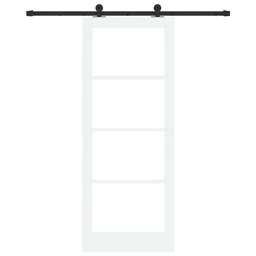 Schiebetür ORKDAL Natürlich und Schwarz 61 x 198,5 cm