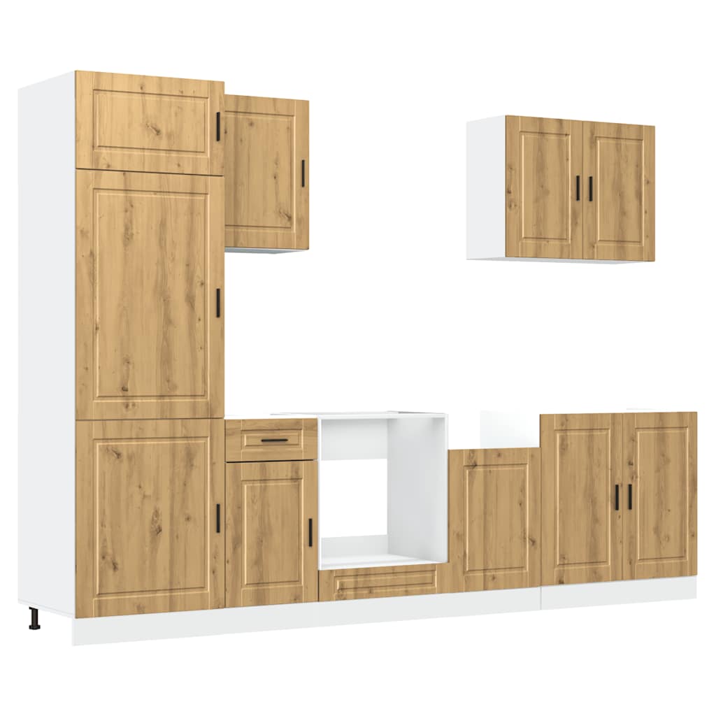 7-tlg. Küchenschrank-Set Porto Weiß Holzwerkstoff