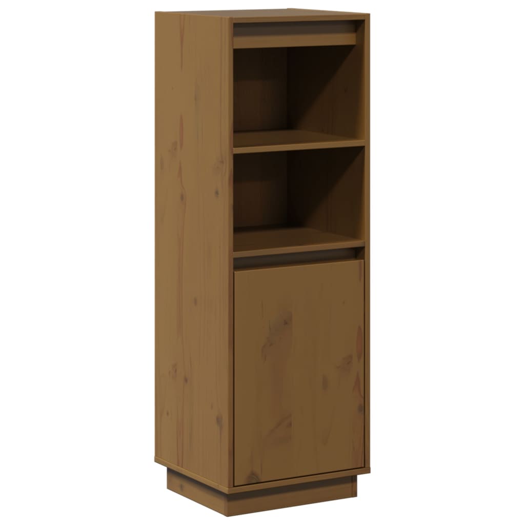 Highboard 37x34x110 cm Massivholz Kiefer