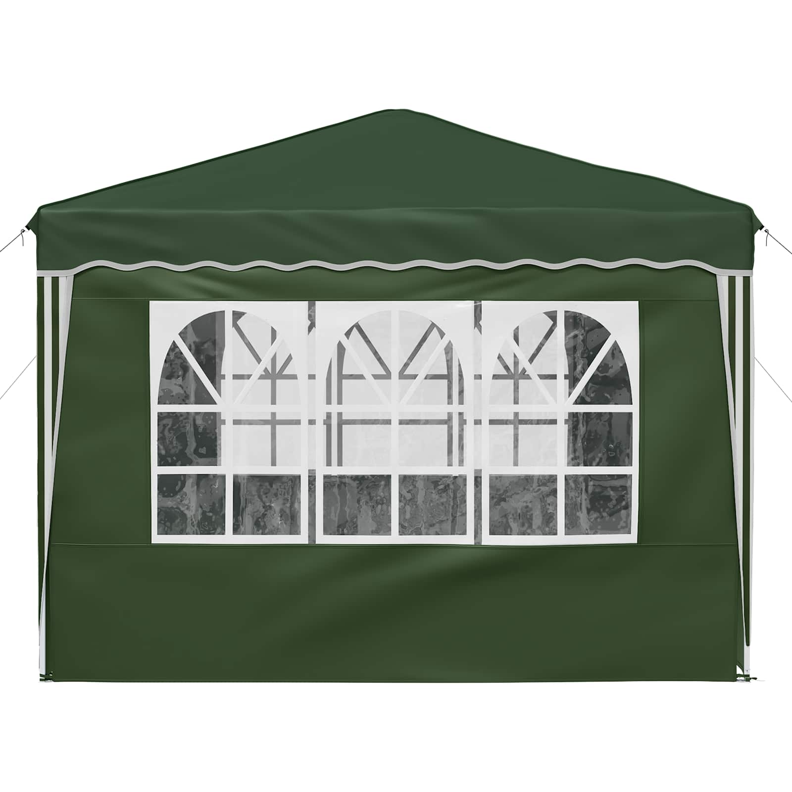 Pop-up Partyzelt 288 x 288 x 245 cm Creme Oxford-Stoff