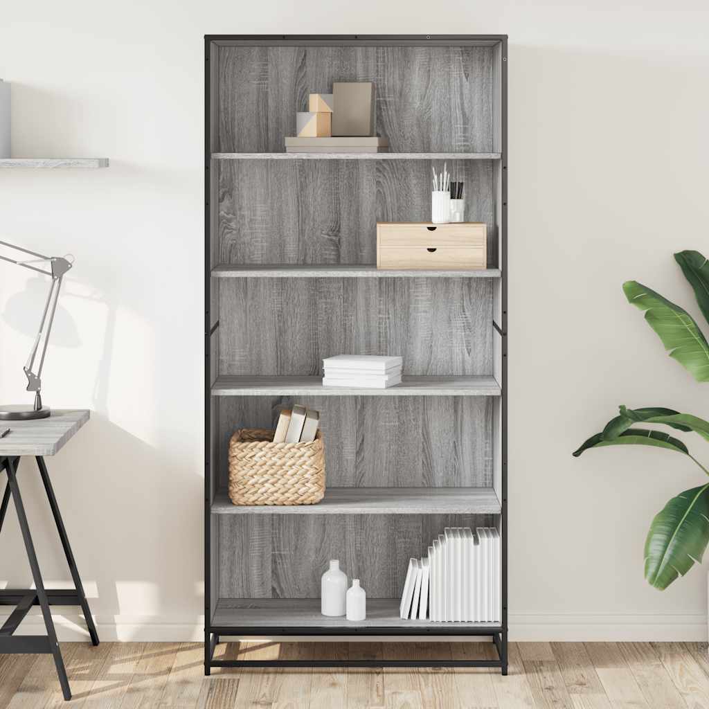 Bücherregal Schwarz 60x35x139 cm Holzwerkstoff