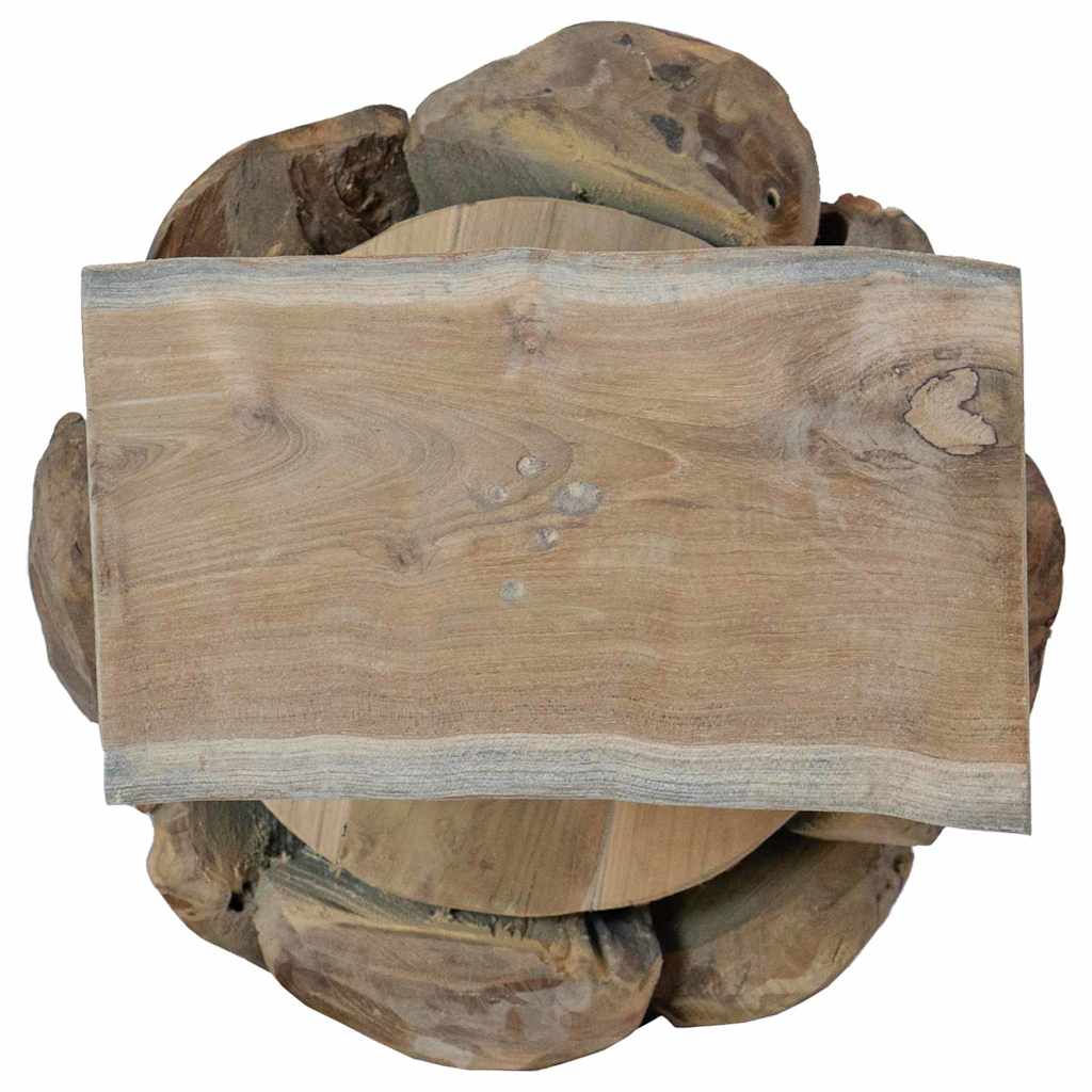 Weihnachtsbaum mit Ständer Braun 61 cm Massivholz Teak