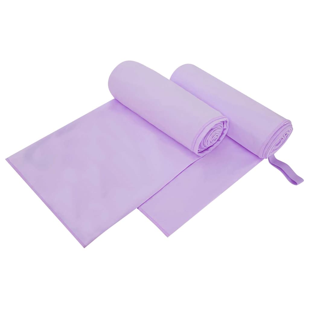 Sporthandtücher 2 pcs Schwarz 50 x 30 cm Polyester und Polyamid