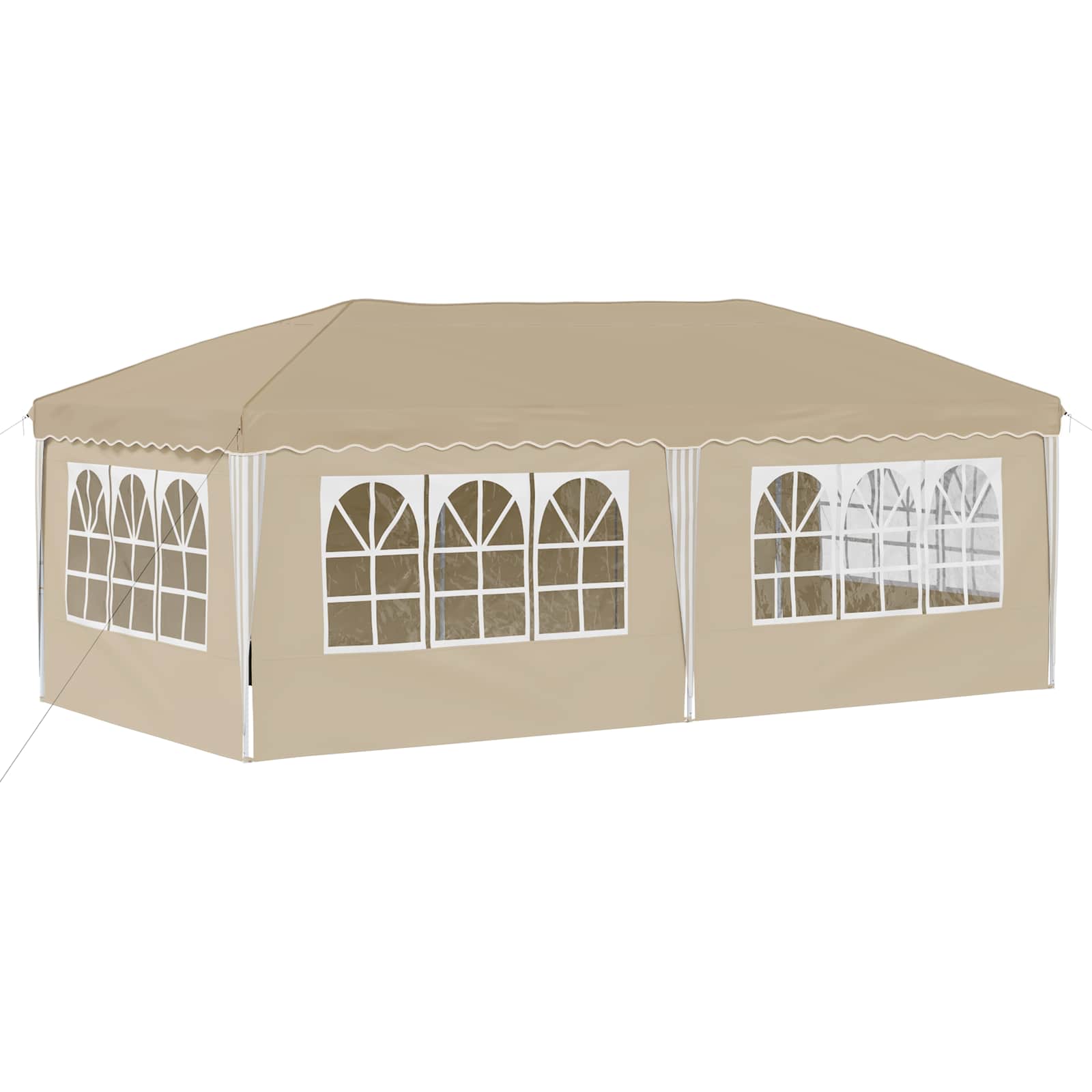 Pop-up Partyzelt 575 x 290 x 245 cm Creme