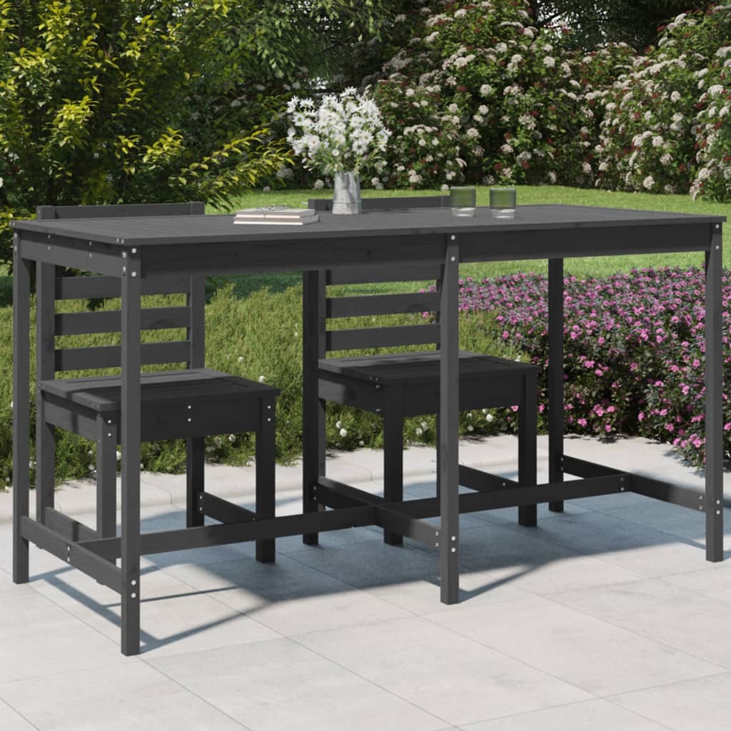 Gartentisch 82,5x82,5x110 cm Massivholz Kiefer