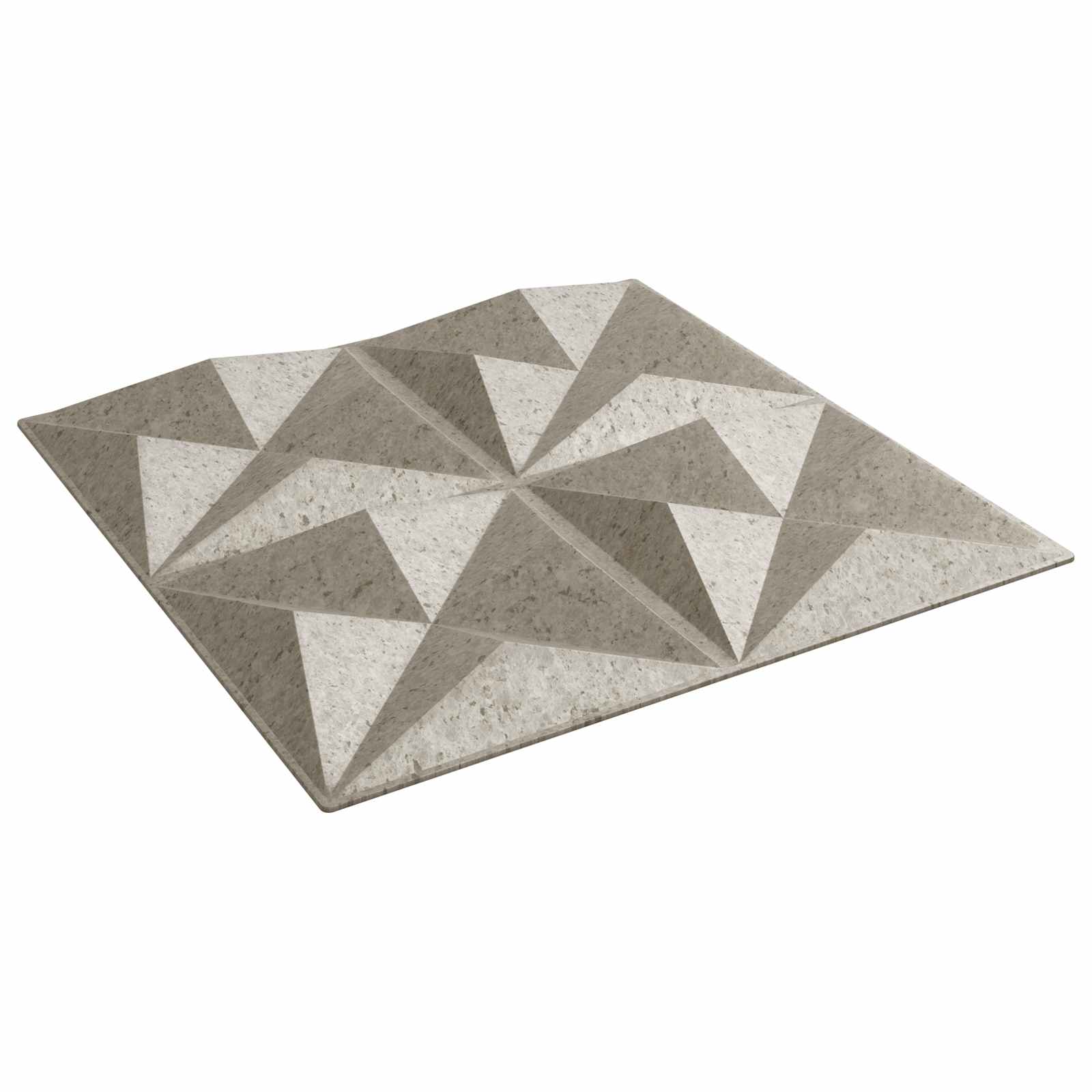 Wandpaneele 12 pcs Diamant Weiß 50 x 50 cm XPS Schaum