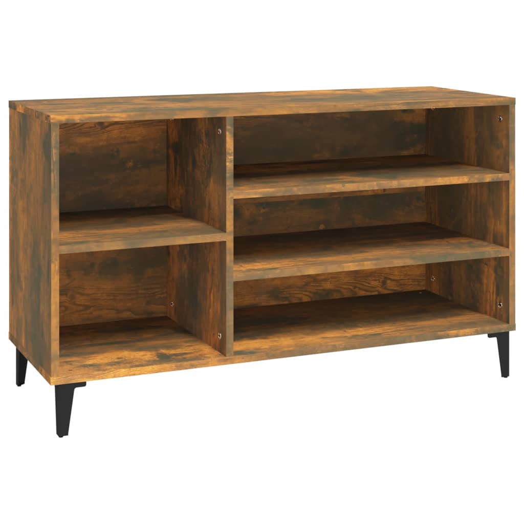 Schuhregal Weiß 102x36x60 cm Holzwerkstoff