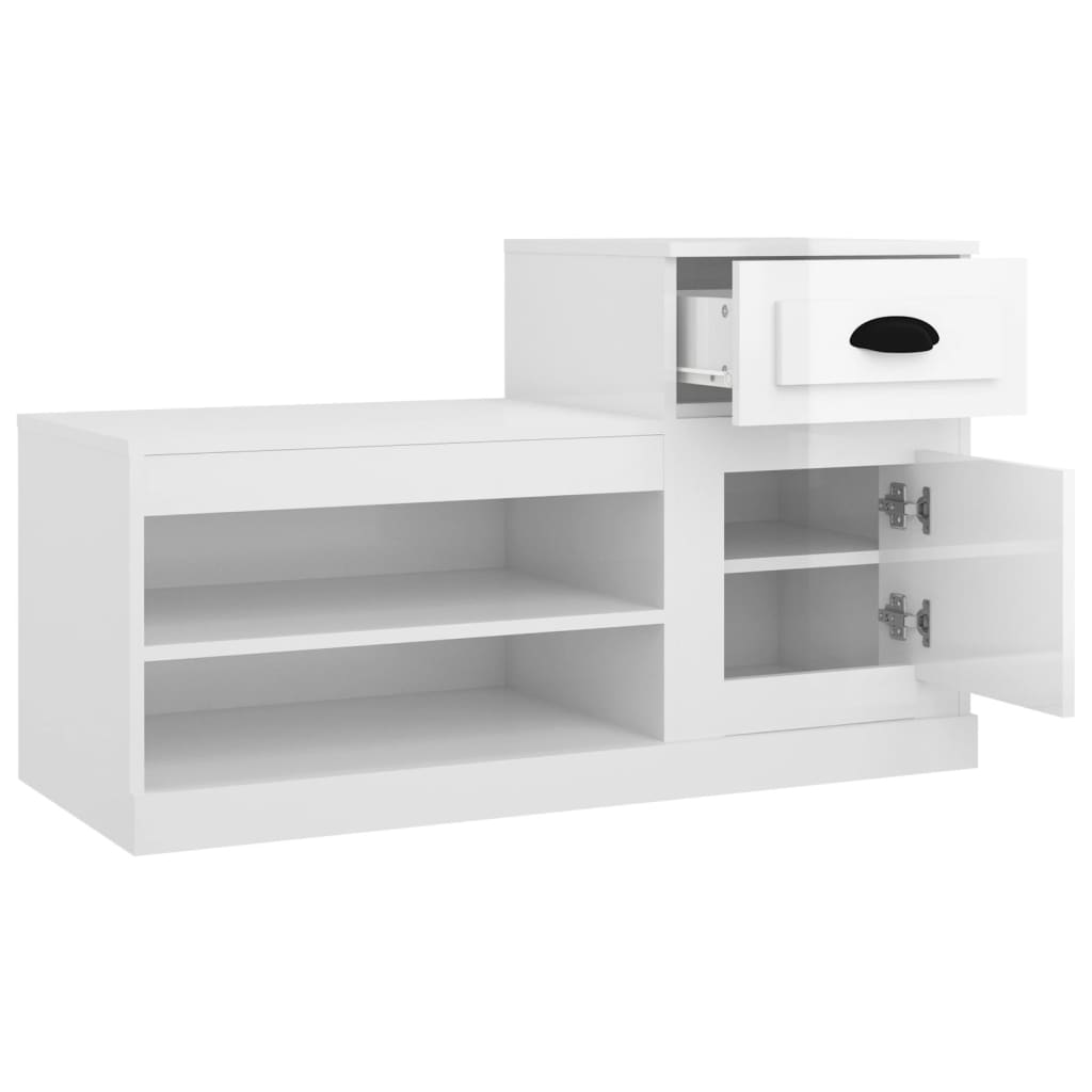 Schuhschrank Weiß 100x42x60 cm Holzwerkstoff