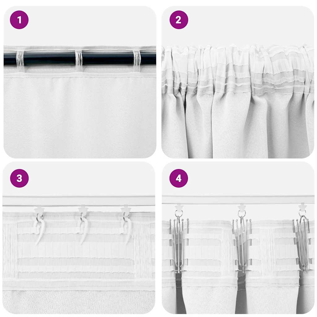 Verdunkelungs-Vorhänge mit Ringen 2 pcs Beige 140 x 140 cm